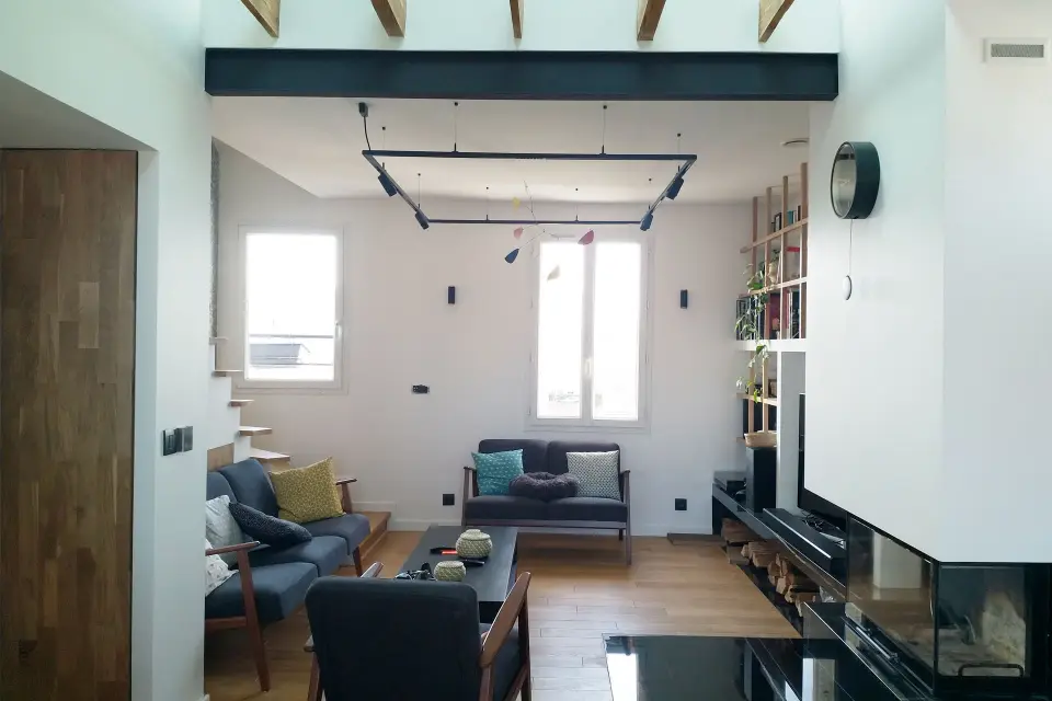 Rénovation Duplex Paris : Complète & Énergétique | Xiléades : Agence Architecture Intérieure — vue 4