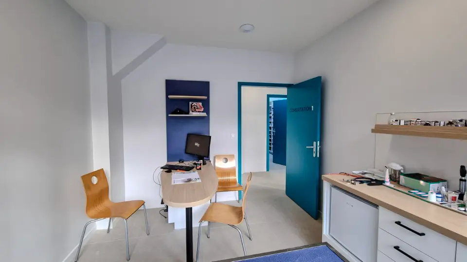 Clinique Vétérinaire Univet Colombes : Aménagement Design+Build par Xiléades, Agence Architecture Paris — vue 5