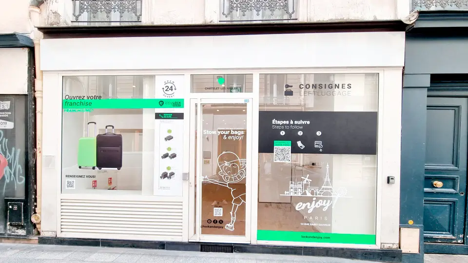 Consigne à Bagages Lock & Enjoy Châtelet Paris : Agencement & Aménagement par Xiléades, Agence Design+Build — vue 2