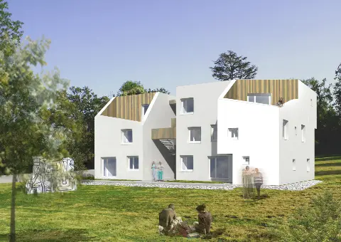 Maison Blanche : 24 Logements Collectifs BBC | Xiléades, Agence d'Architecture Saint-Rémy-lès-Chevreuse (78) — Logements collectifs par Xiléades