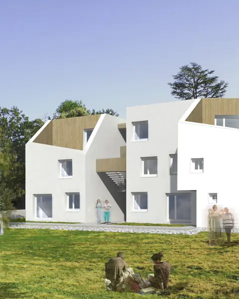 Maison Blanche : 24 Logements Collectifs BBC | Xiléades, Agence d'Architecture Saint-Rémy-lès-Chevreuse (78) — Logements collectifs par Xiléades